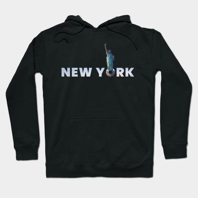 New York - Statue of Liberty Hoodie by info@dopositive.co.uk